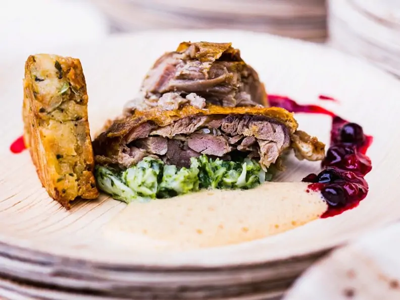 Gewürfelter Scheinebraten